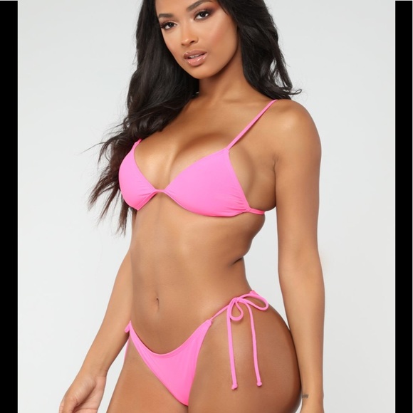 fashion nova pink swimsuit